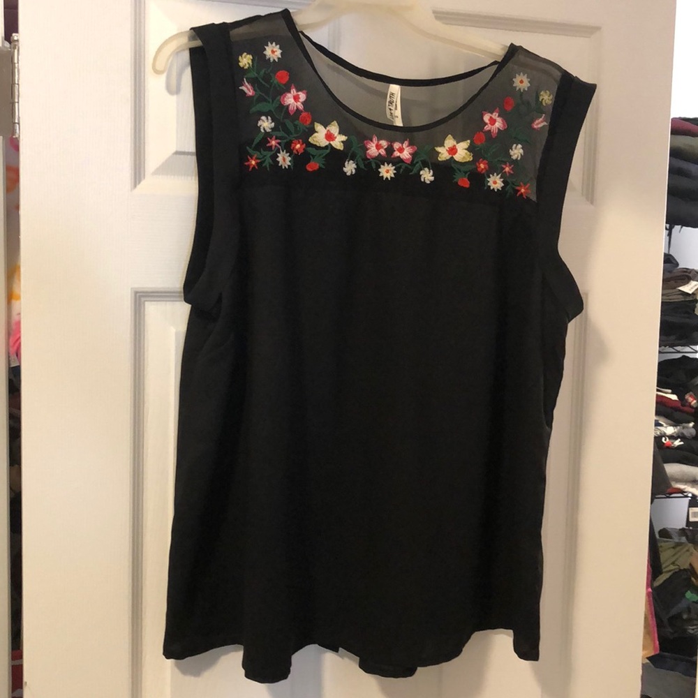 Black Sleeveless Top